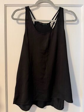 Women's Black Strappy Camisole Tank Top - Sleek Layering Piece